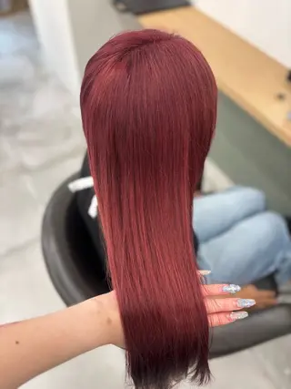 ロング 🎀暖色カラー🎀 韓国ヘア まなかのヘアスタイル