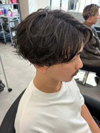 パーマ メンズ 土屋 竣奨のヘアスタイル