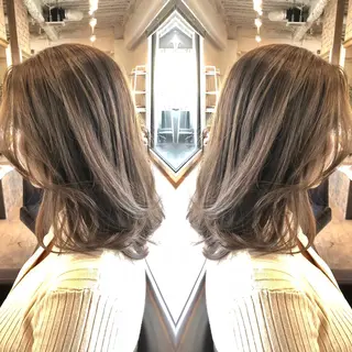 ミディアム カラー 美髪・艶髪特化美容師 RYOJIのヘアスタイル