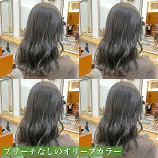 ミディアム カラー navile原宿 yumaのヘアスタイル
