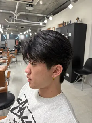 メンズ 海外風パーマ カラー特化園田　楓莉のヘアスタイル
