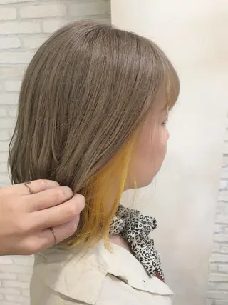 ミディアム カラー 大平 美沙のヘアスタイル