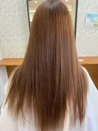 ロング カラー 髪質改善/ストレート /艶髪/熊谷はつなのヘアスタイル