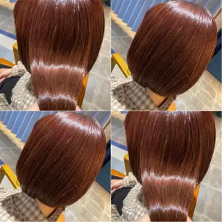 カラー 🩵盛れる顔周り/ 艶カラーemi🩵のヘアスタイル