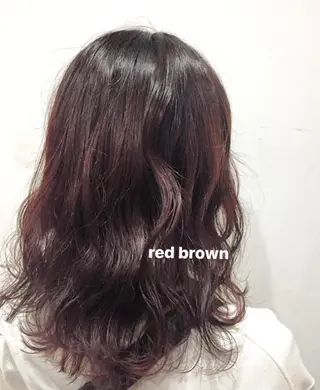 セミロング カラー 脱白髪染め美容師 竹内涼乃のヘアスタイル