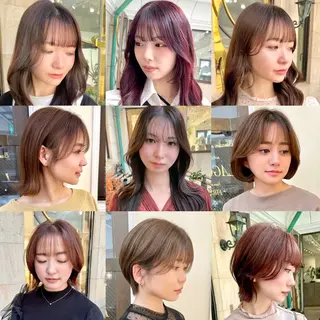 アオガミ (前髪顔周りカット)のヘアスタイル