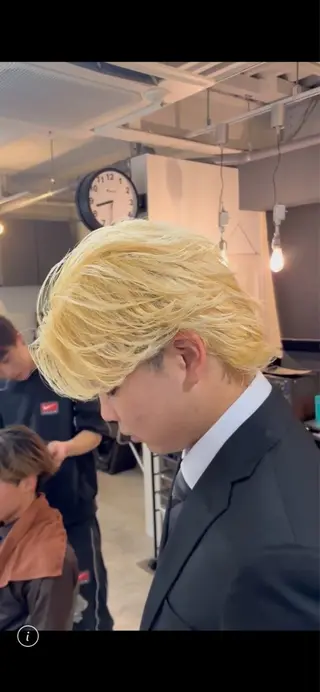 カラー パーマ メンズ特化 Litbyfifthのヘアスタイル