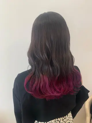 ミディアム カラー 暖色/ブリーチカラー 🎀 M i k uのヘアスタイル