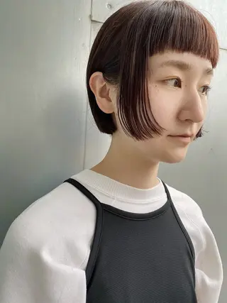 ショート カラー 末次 史奈のヘアスタイル
