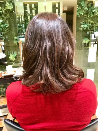 ミディアム パーマ 桝野 尚也のヘアスタイル