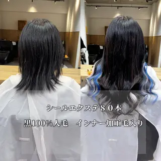 ミディアム シールエクステ横浜 🐏☁️miminaのヘアスタイル