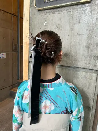 セミロング ヘアアレンジ yoro /ミホのヘアスタイル