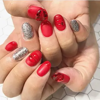 ネイル 渋谷／チップ長さ出し 👑アプレgel-xのネイルデザイン