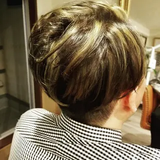 メンズ ショート カラー spa hair ark 富井直美のヘアスタイル