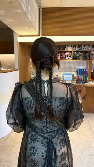 ロング ヘアアレンジ パ ルのヘアスタイル