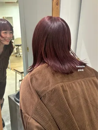 ミディアム カラー 暖色カラー/レイヤー 🌙 オノユリカのヘアスタイル