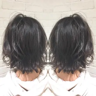 ショート カラー レイヤー/大人メンズ パーマ🌀 平島拓也のヘアスタイル
