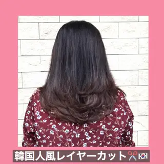 セミロング K-POP好き美容師 🇰🇷Kai.Yのヘアスタイル