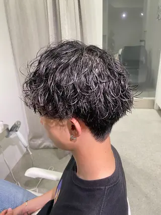 パーマ メンズ 無料ショートモデル 募集中❗️秋山ひらいのヘアスタイル
