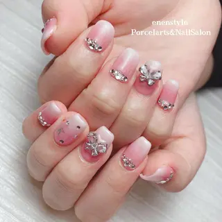 ミディアム ネイル 🐾enen style 🐾のネイルデザイン