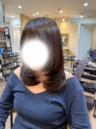 ミディアム ✩.*˚ ゆら˚*. ✩のヘアスタイル