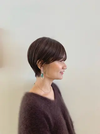 ショート カラー 中尾 文哉のヘアスタイル
