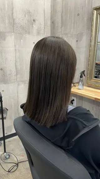 ミディアム カラー Sunny side 大名 RIOのヘアスタイル