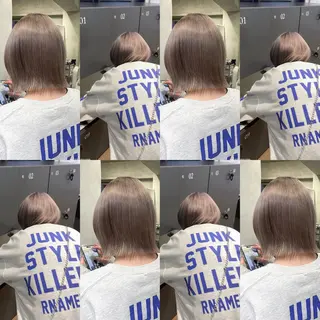 ショート カラー Koko . 🤍ボブ ✧*。のヘアスタイル