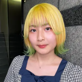 ショート カラー 【ロングウルフカット 姫カット】伊藤裕哉のヘアスタイル