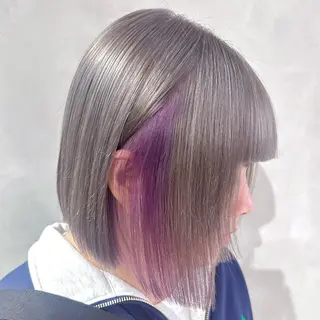 ショート カラー デザインカラー/パー マ🦖外岡咲希🦖のヘアスタイル