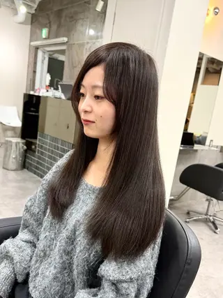 ロング 🫧とぅるん艶髪🫧 透明感カラー×猿渡のヘアスタイル