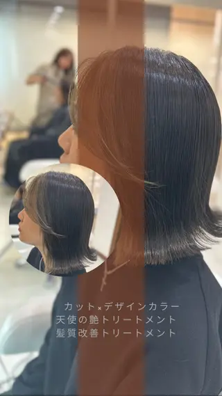 ショート 縮毛矯正/髪質改善/ 艶髪ササキナツミのヘアスタイル