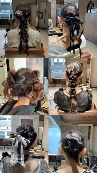 ヘアアレンジ umi/レイヤー カット/アレンジのヘアスタイル