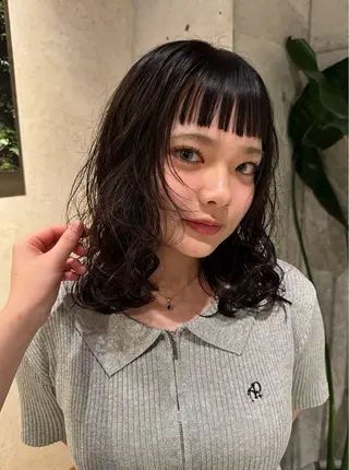 パーマ RESSUAL くるみのヘアスタイル