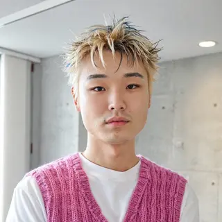 カラー メンズ あずまりんの/メンズ /ブリーチ特化のヘアスタイル