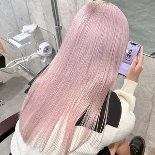 カラー パーマ ヘアアレンジ ⭐️ハイトーン⭐️ 💕SAKURA💕のヘアスタイル