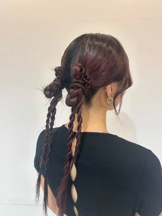 ヘアアレンジ ユナ/暖色カラー🧡 /表参道のヘアスタイル