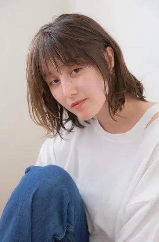 ミディアム カラー パーマ 💁♂️メンズカッ トパーマ💈大田涼華のヘアスタイル