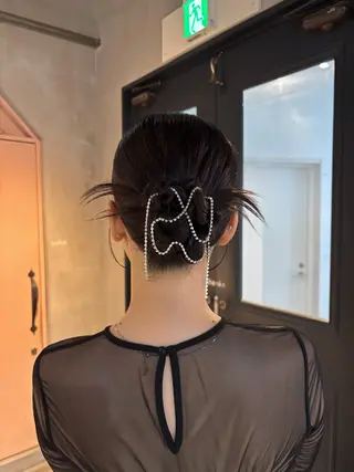 ロング ヘアアレンジ 光本 杏のヘアスタイル