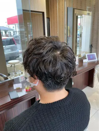 ショート パーマ メンズ ✂︎山﨑 涼太✂︎のヘアスタイル