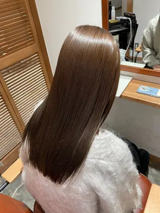 ロング カラー ベージュ/ 髪質改善 /末田柊希のヘアスタイル