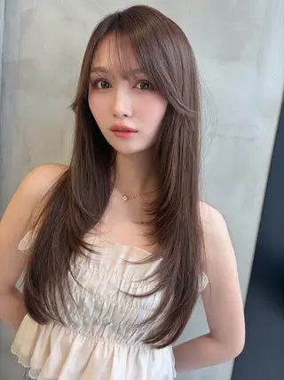 ロング ✨縮毛矯正✨レイヤー ホウダカズヒロのヘアスタイル