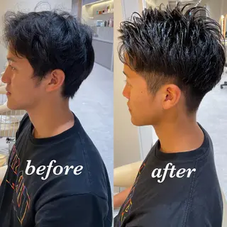 メンズ 大人メンズパーマ メンズ特化 萱原大幹のヘアスタイル
