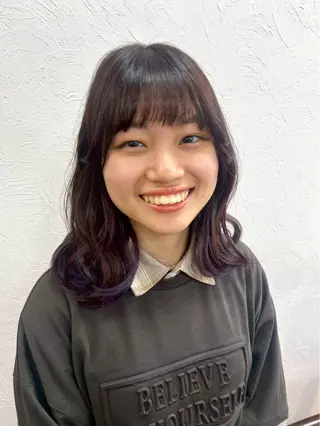 セミロング 山本 雷のヘアスタイル