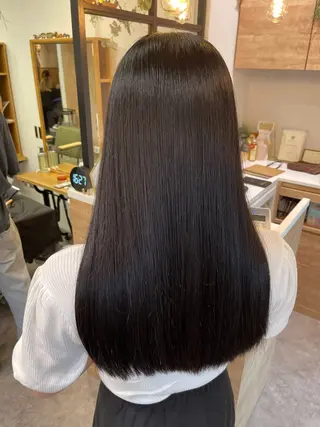 ロング カラー うる艶カラー 顔周りカット♡ikuのヘアスタイル