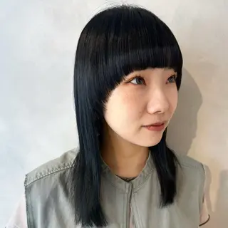 ミディアム カラー パーマ デザインカラー/パー マ🦖外岡咲希🦖のヘアスタイル