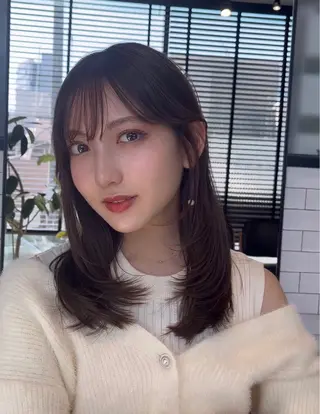 ミディアム カラー 🌫️大人韓国ヘア 🌫️naoyaのヘアスタイル