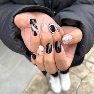 ミディアム ネイル SalonPrima 西院Nail&Eyeのネイルデザイン