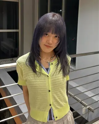 ロング 西岡 桂治のヘアスタイル