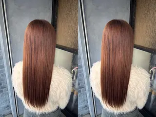 ロング カラー 古屋 澪 艶髪✨縮毛矯正のヘアスタイル